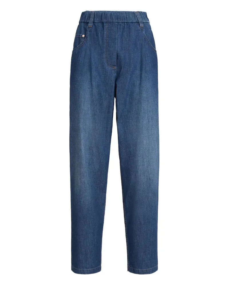 Brunello Cucinelli Straight Denim Pants Blue