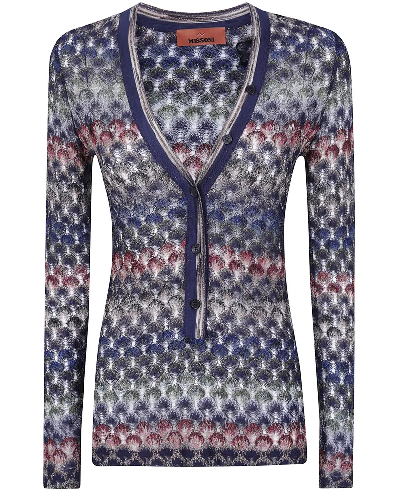 Missoni Sweater V-Neck "Ds26wn0u. Br015p Multi