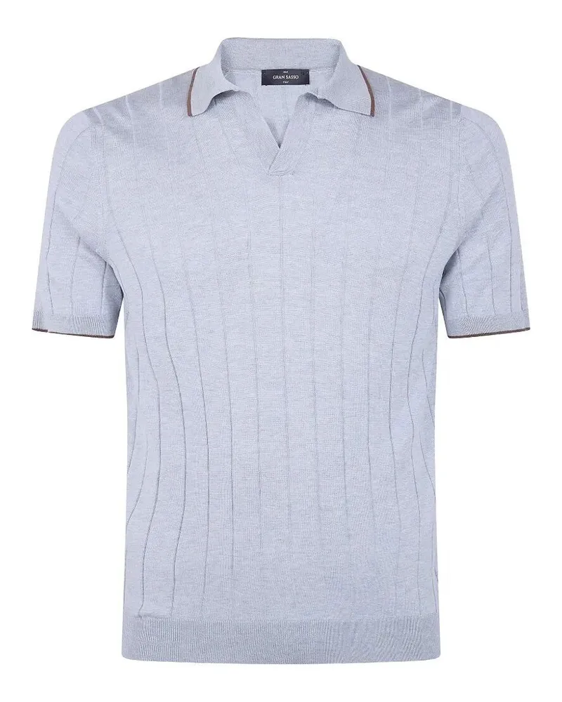 Gran Sasso Tennis Skipper Short Sleeves Polo Shirt Gray