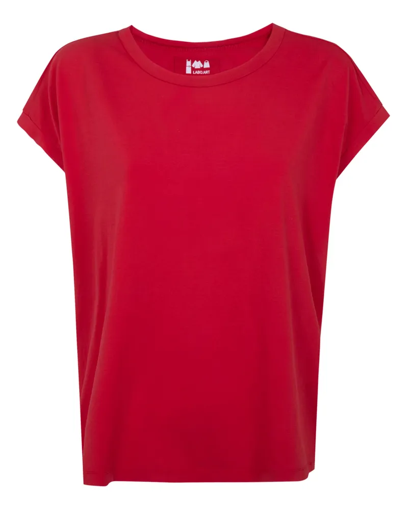 LABO.ART LABO. ART "Granchio" Opera Cotton Round Neck Sweater Red