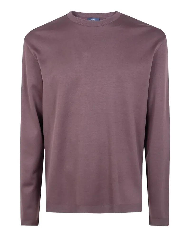 Herno Long Sleeves T-Shirt Brown