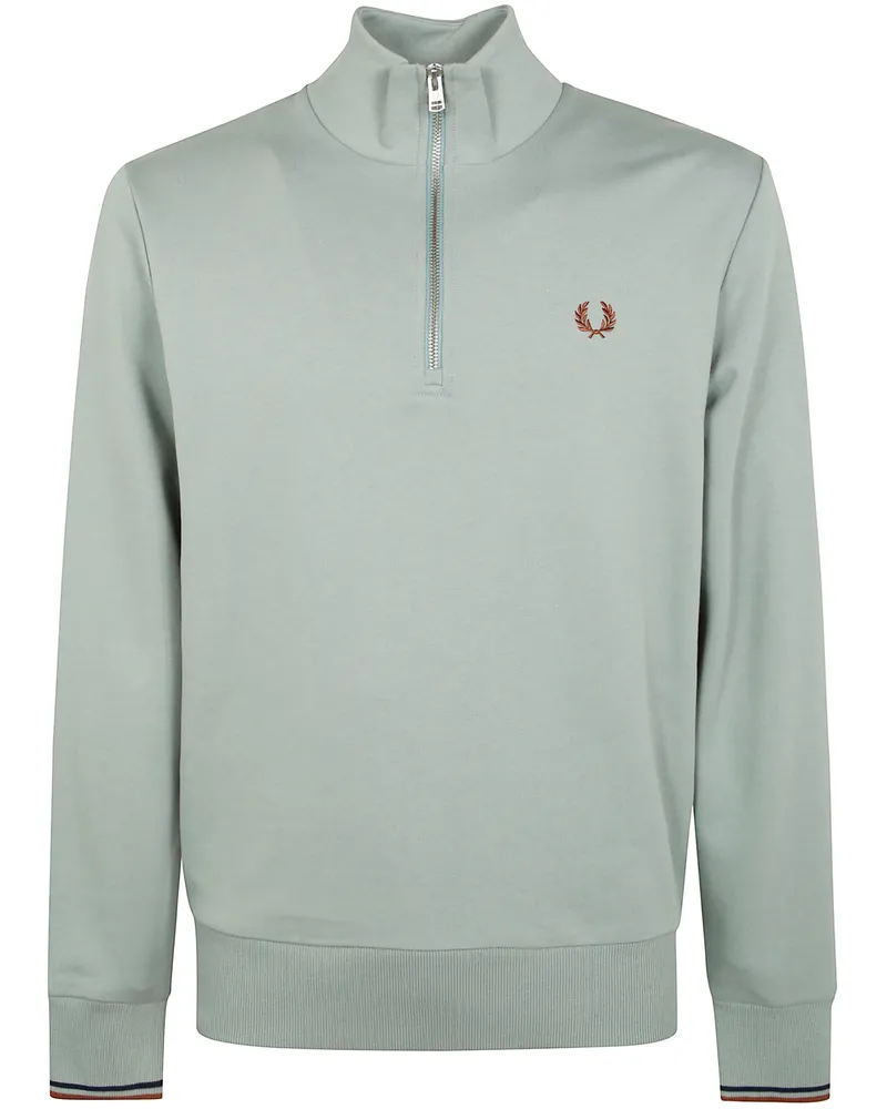 Fred Perry Half Zip Sweatshirt Gray