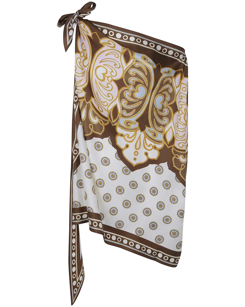 La DoubleJ Scarf Silk "Cocoon Placée Beige