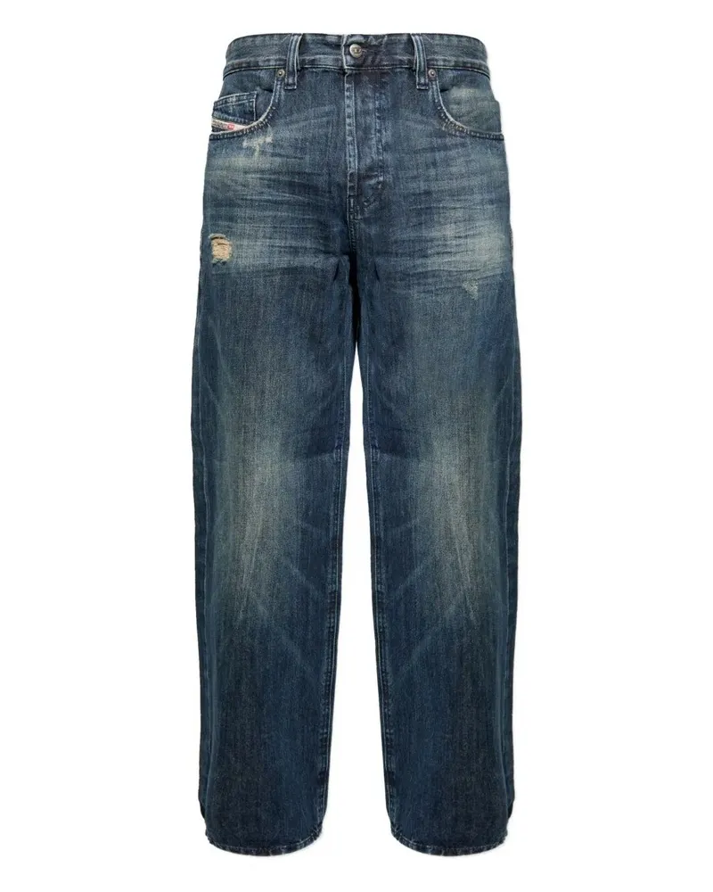 Diesel 2001 D-Macro" Wide Leg Jeans Gray