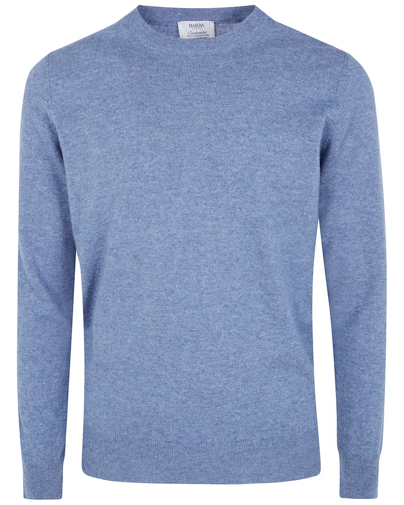 BARBA Sweater Classic Round Neck "Kangra Blue