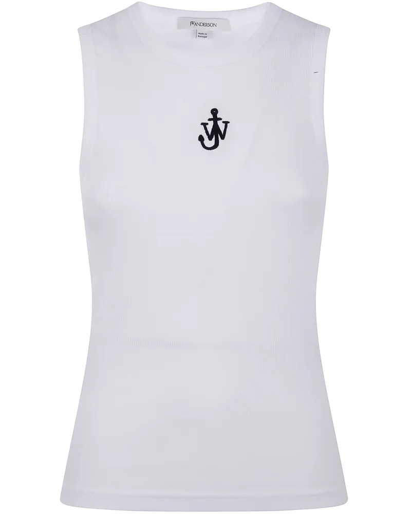 J.W.Anderson J. W.ANDERSON Anchor Embroidery Vest White