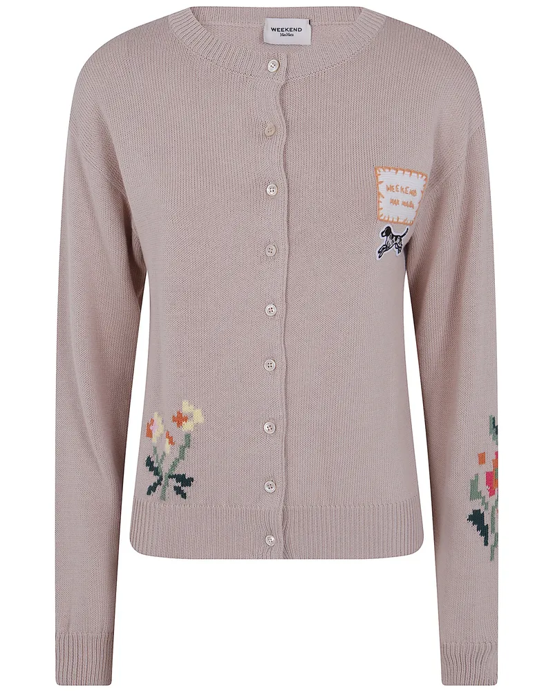 Max Mara Sweater Embroidered "Wkd Teiera Beige