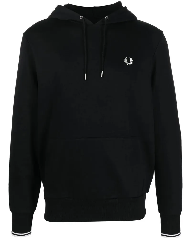 Fred Perry Fred Perry Tipped Hooded Sweatshirt Black