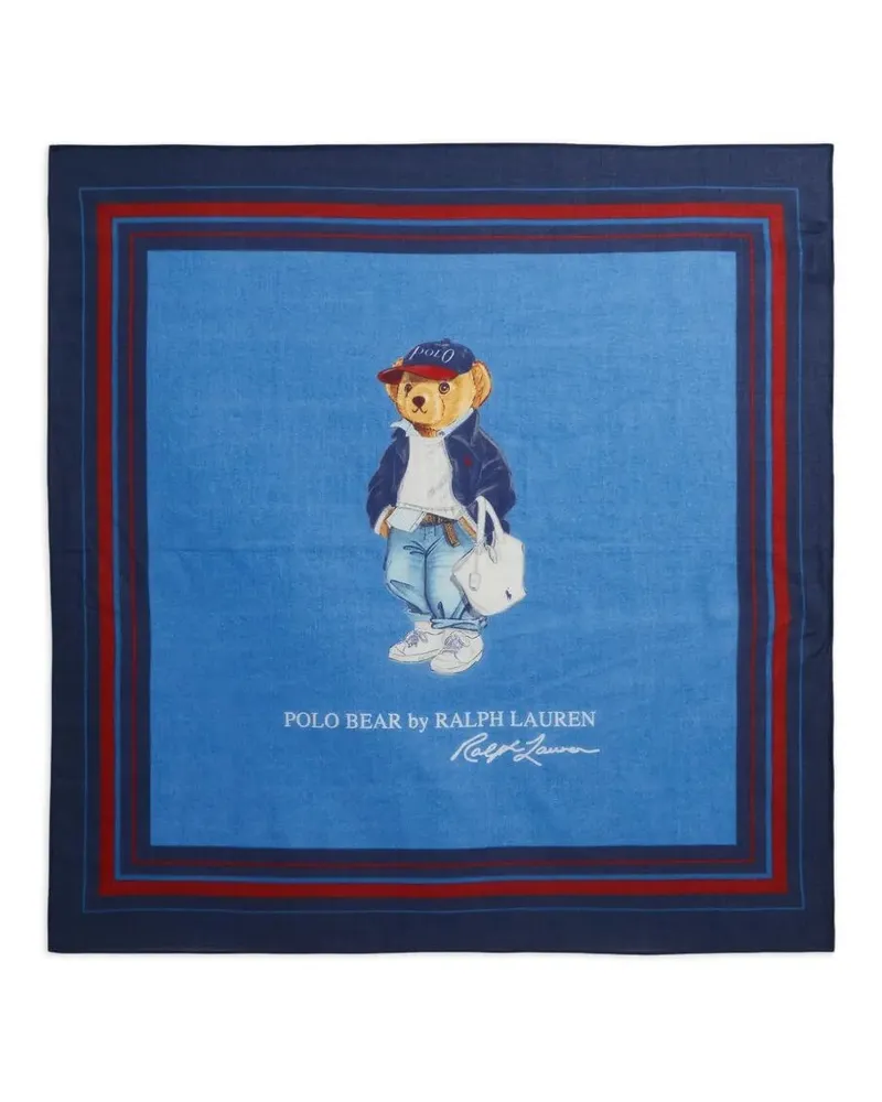 Ralph Lauren Bear Spring Bandana Scarf Multi