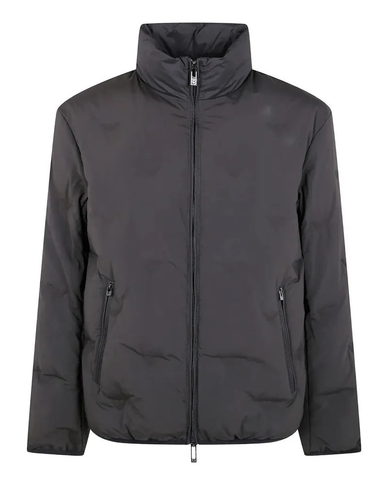 Emporio Armani Full Zip Bomber Jacket Black