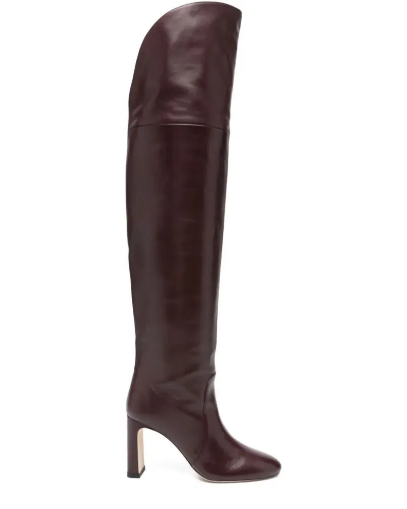 Stuart Weitzman Babette Otk Tubo" Boots 85 Red