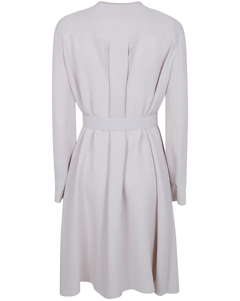 Emporio Armani Long Sleeve Dress White