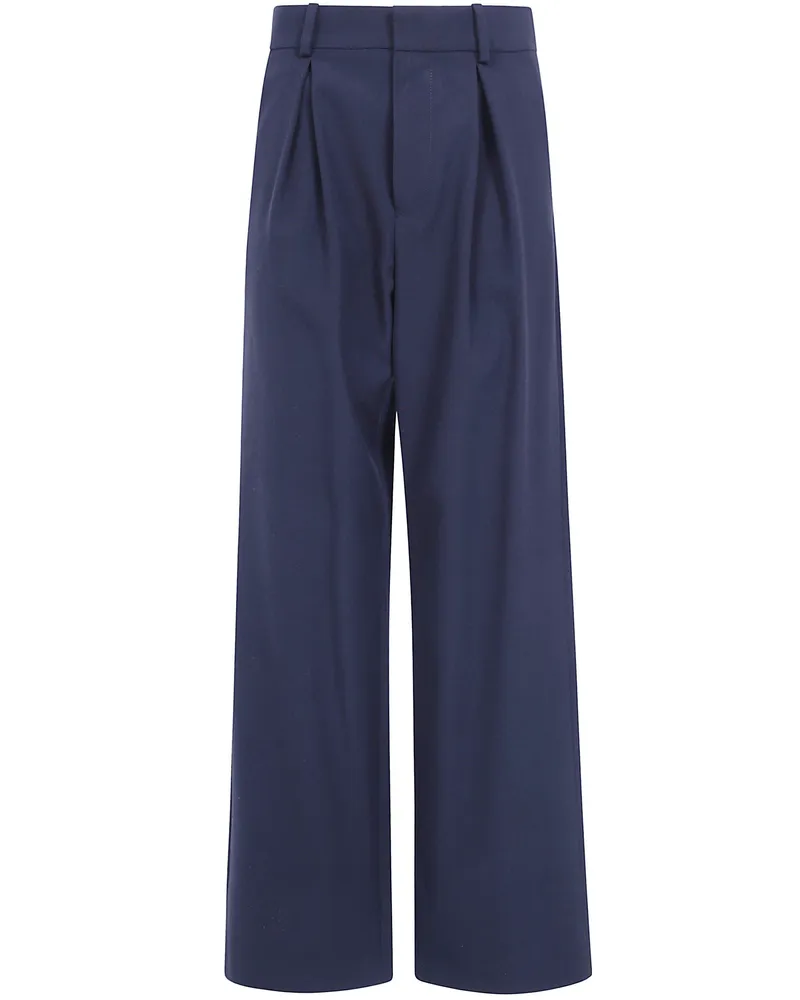 Maison Margiela Pants Wide Leg Trousers Gray