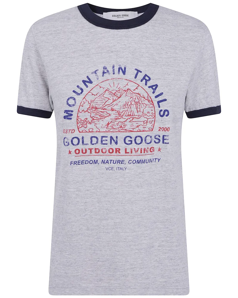 Golden Goose T-Shirt Slim Long "Journey W's Gray