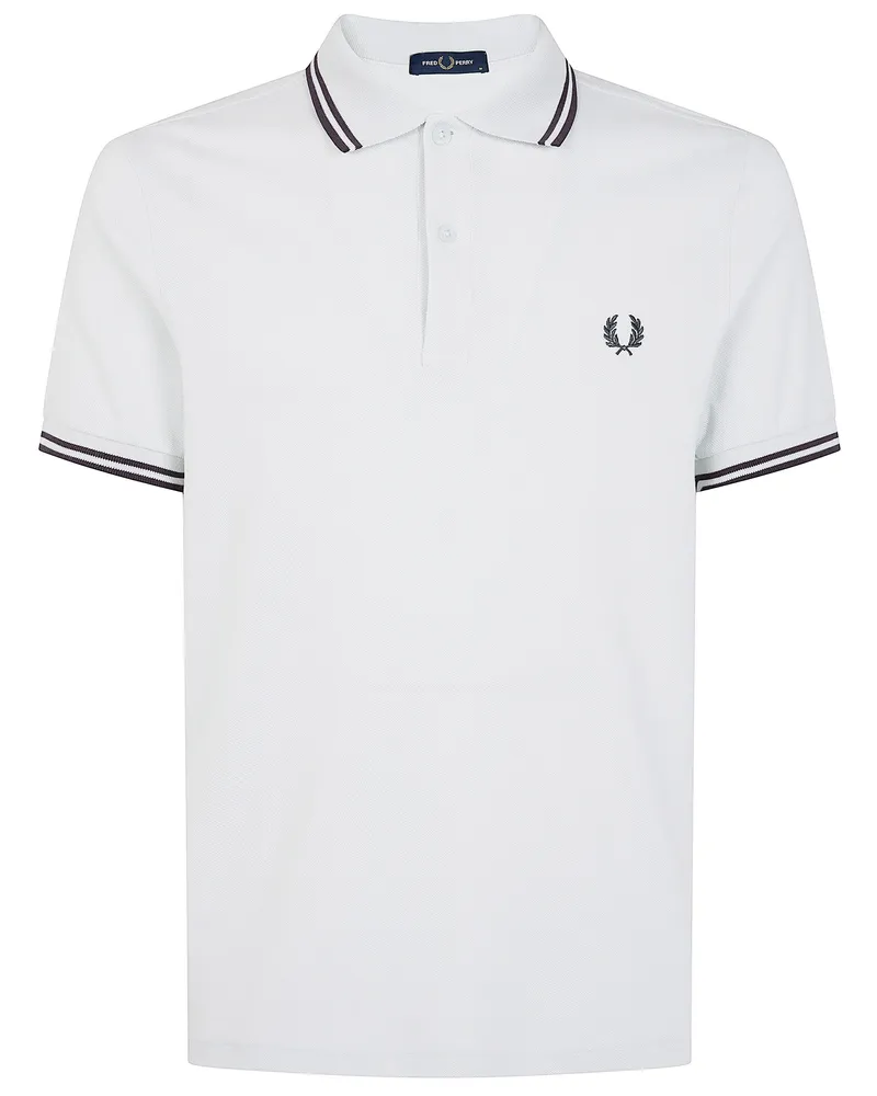Fred Perry Fred Perry" Tipped Fred Perry Shirt White