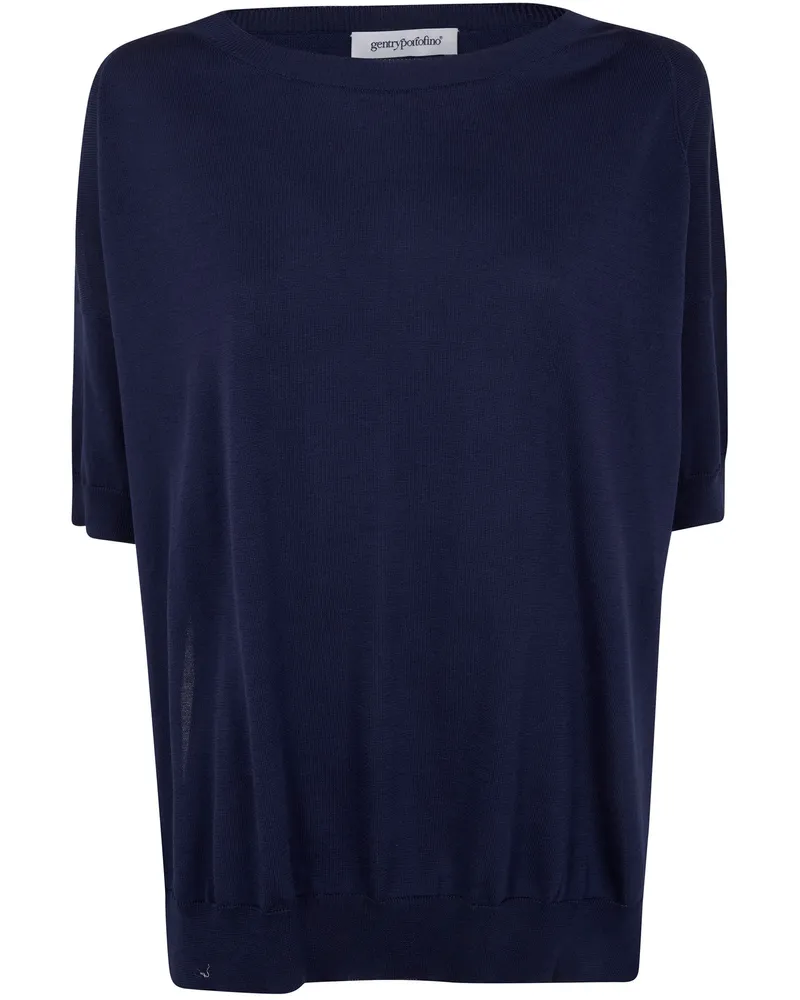 Gentryportofino Knit Sweater Blue