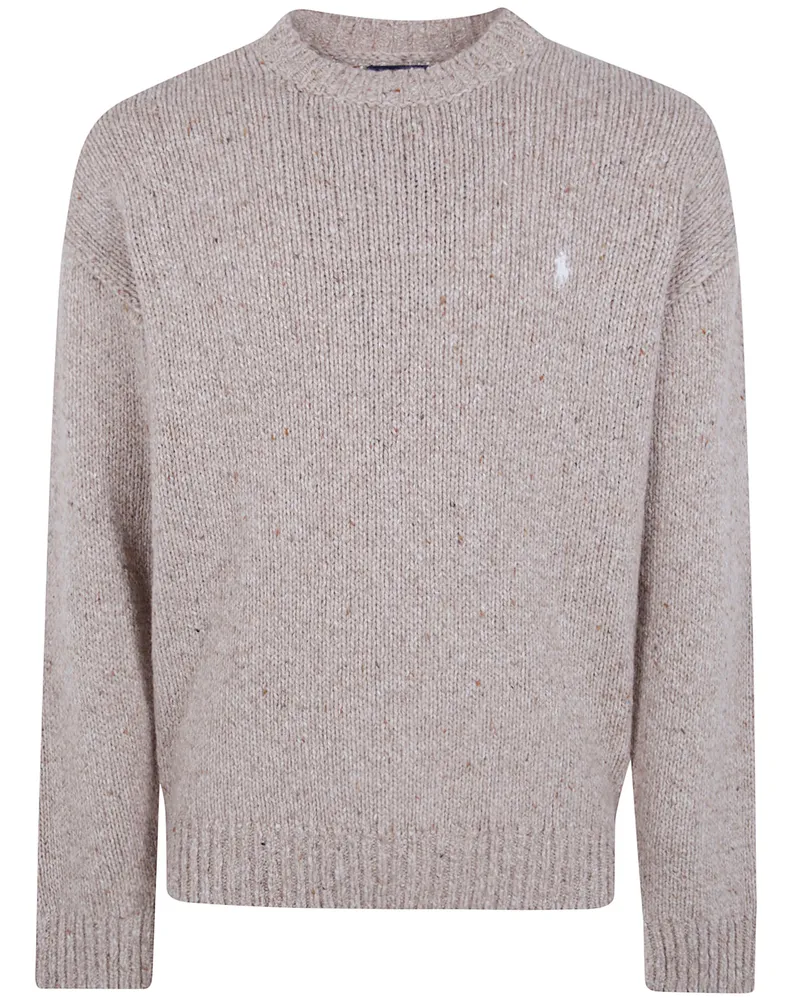 Ralph Lauren Sweater Oatmeal Marl Sweater Pullover Beige