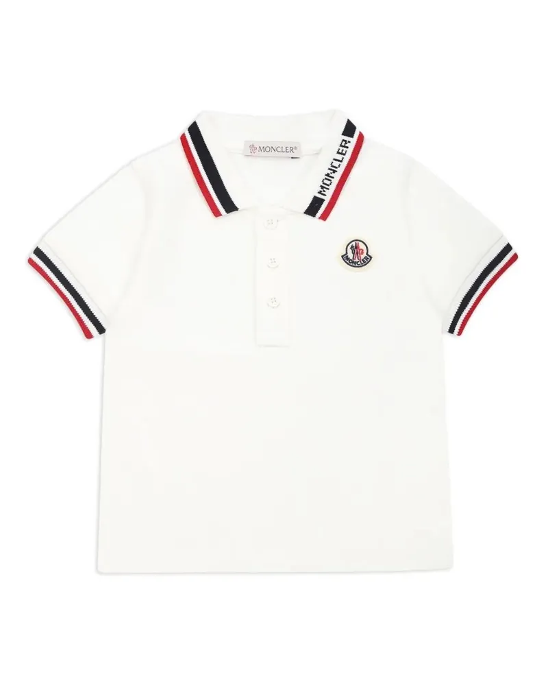 Moncler Short Sleeves Polo Shirt White