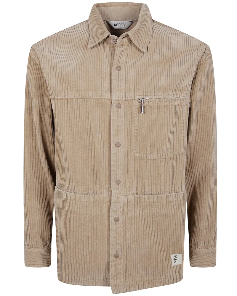 ASPESI Shirt Main Feature "Flatter Beige