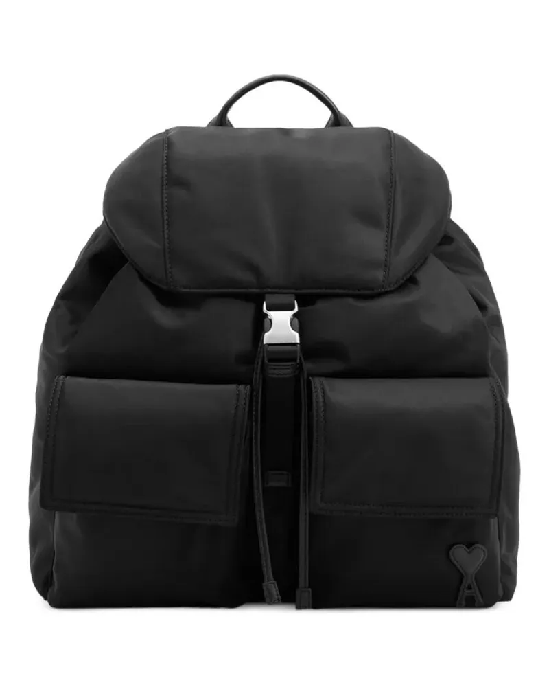AMI Paris Backpack Main Pocket "Marcel Black