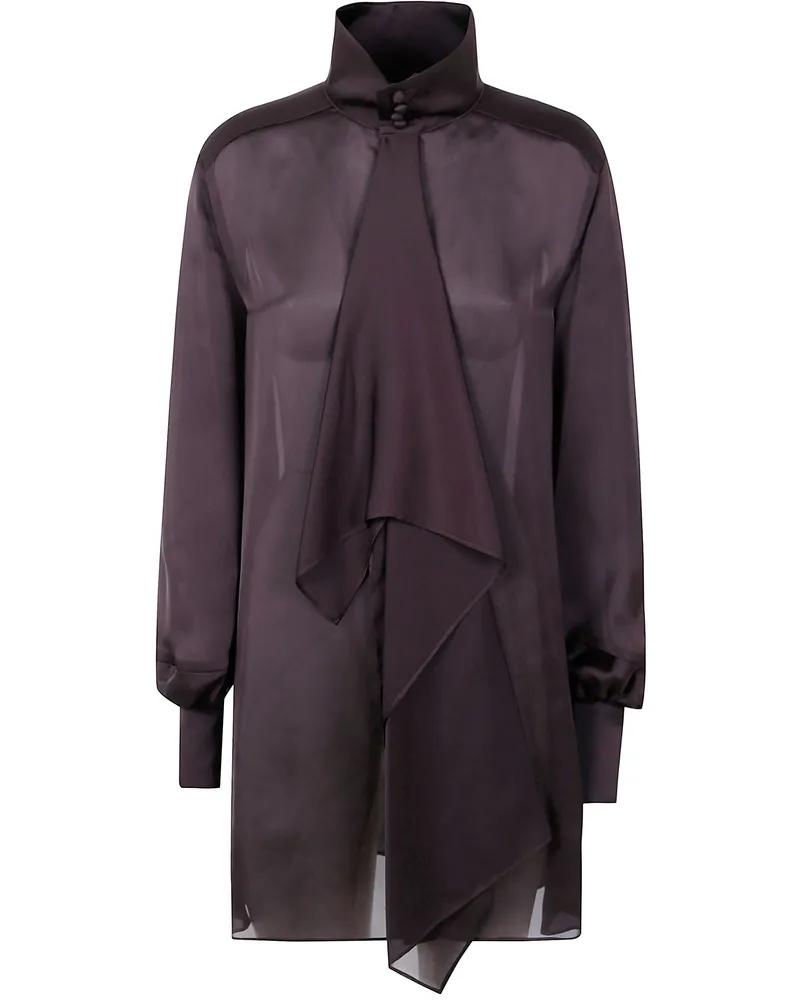 Sacai Satin Dress Brown