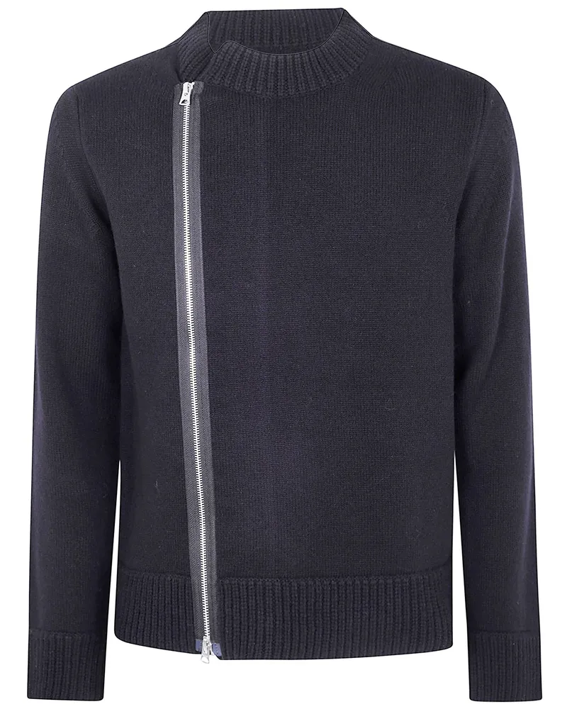 Sacai Wool Knit Blouson Black