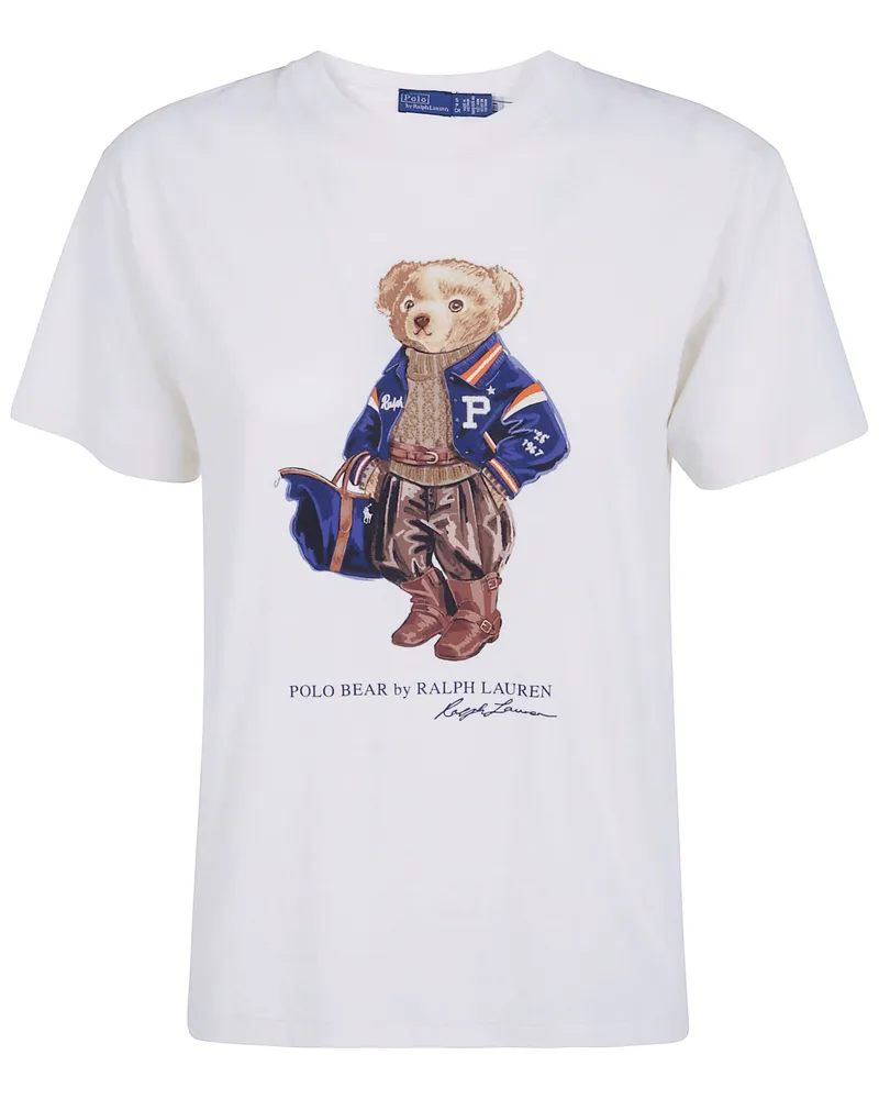 Ralph Lauren T-Shirt Short Sleeve "Bear Graphic White