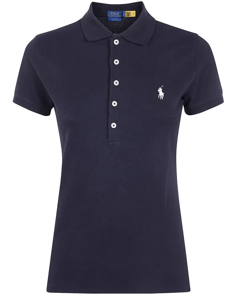 Ralph Lauren Julie" Short Sleeves Polo Shirt Black