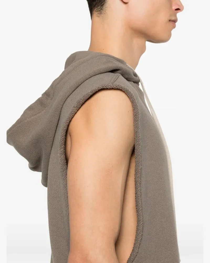 Rick Owens Hoodie Long Sleeves Gray