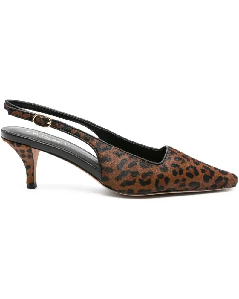 Twin-Set Slingback Shoes Brown