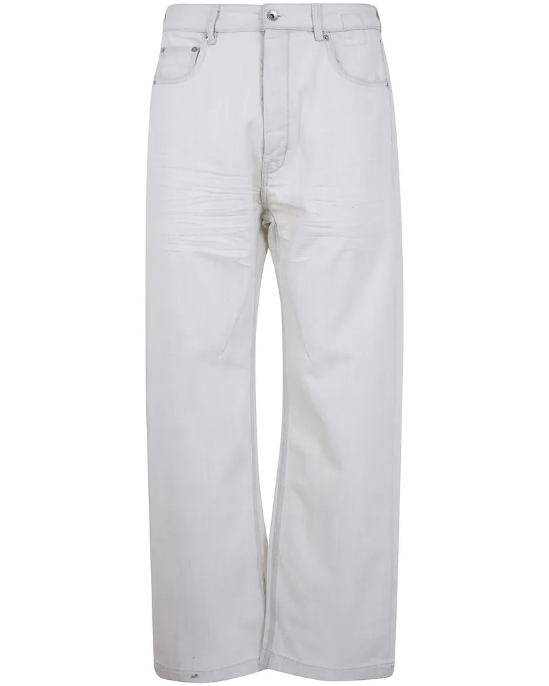 DRKSHDW by Rick Owens Geth" Wide Leg Jeans White