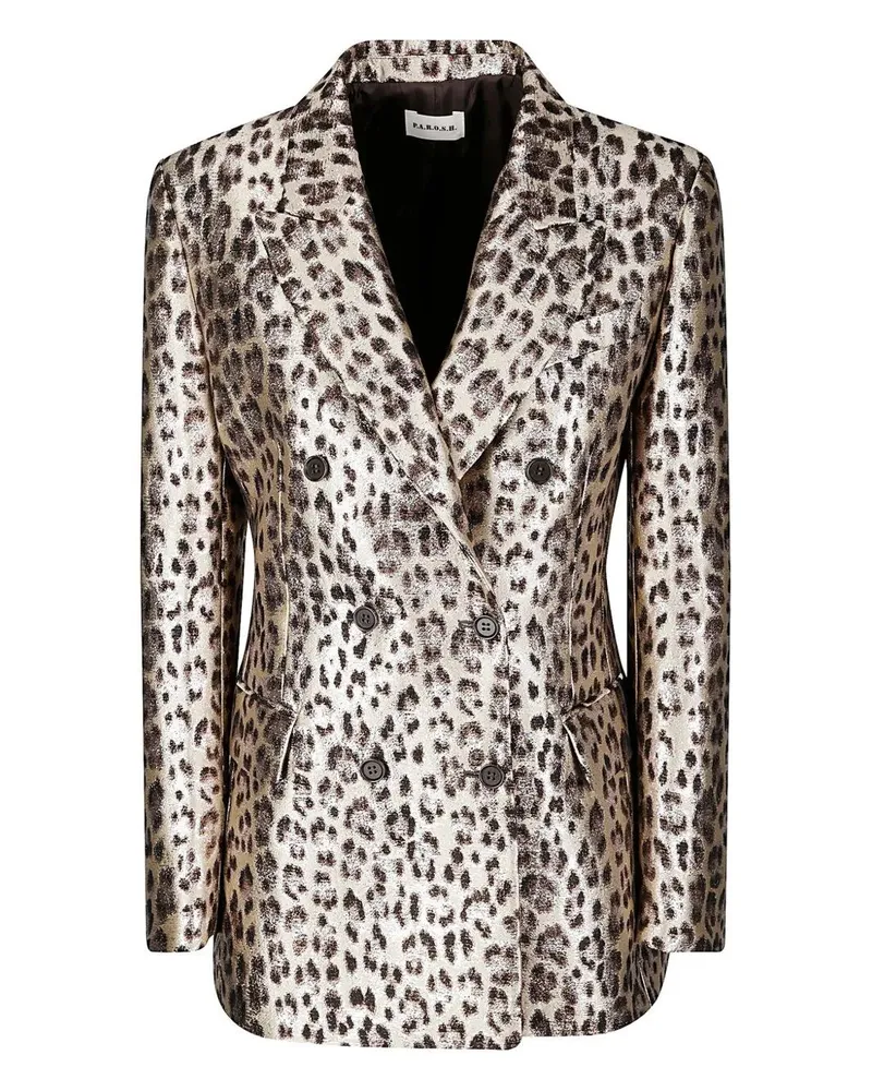 P.A.R.O.S.H. P. A.R. O H. Jacquard Lurex Jacket Metallic