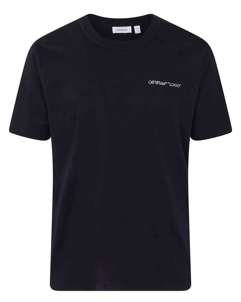 OFF-WHITE T-Shirt Short Sleeves "Logo Quote Regular Black