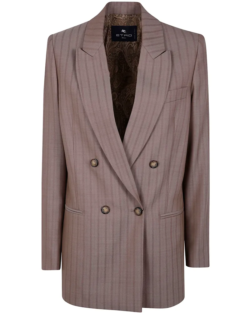 Etro Jacket Double Breasted "Blazer Brown