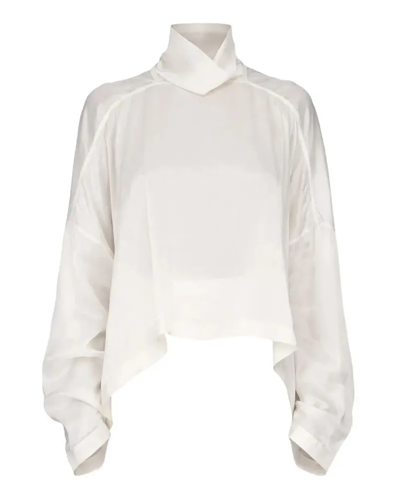 Rick Owens Jumbo Tabard Cropped Top White