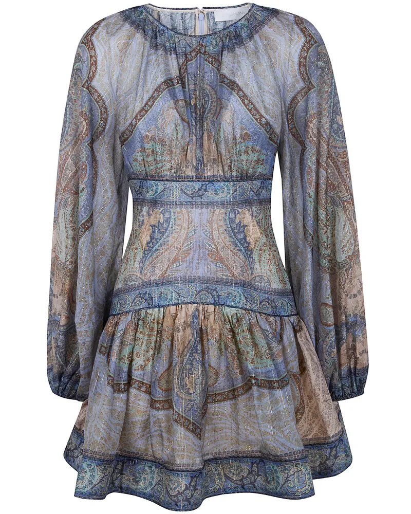 Zimmermann Wanderlust" Mini Dress Blue