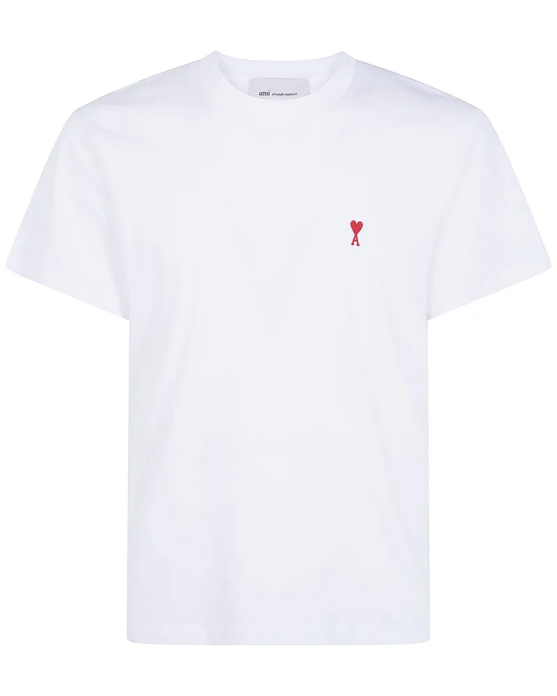 AMI Paris T-Shirt Main Feature "Quota Ami De Coeur White