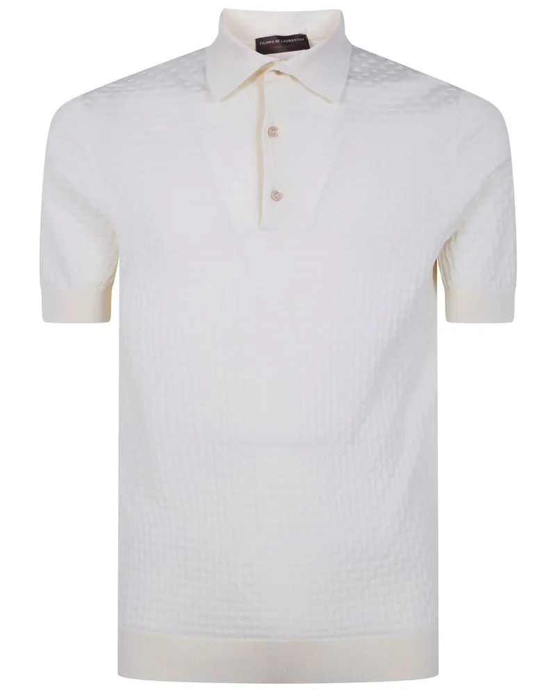 Filippo de Laurentiis Short Sleeves Polo Shirt White