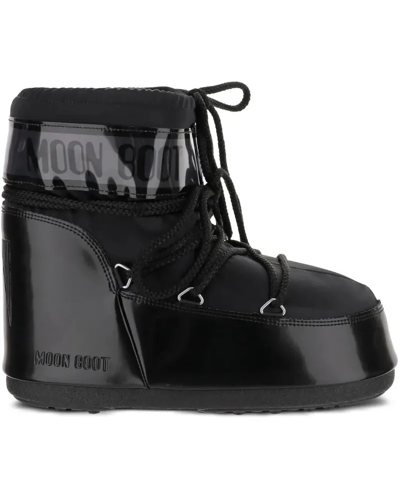 Moon Boot Icon" Low Glance Boot Black