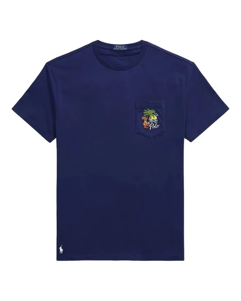 Ralph Lauren Short Sleeves Classic Back Print T-Shirt Blue