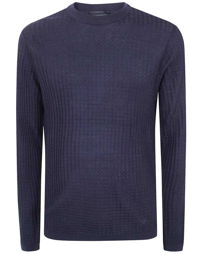Emporio Armani Sweater Round Neck Blue