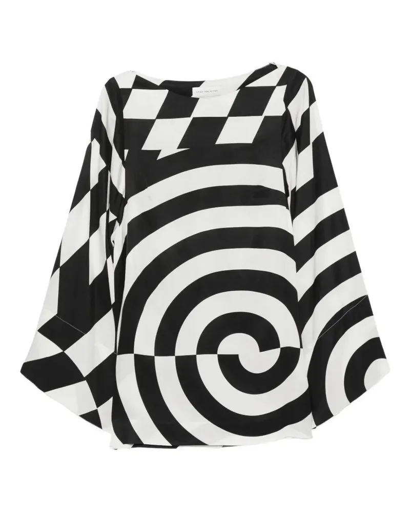 Dries van Noten Charlie Long Sleeves Top Black