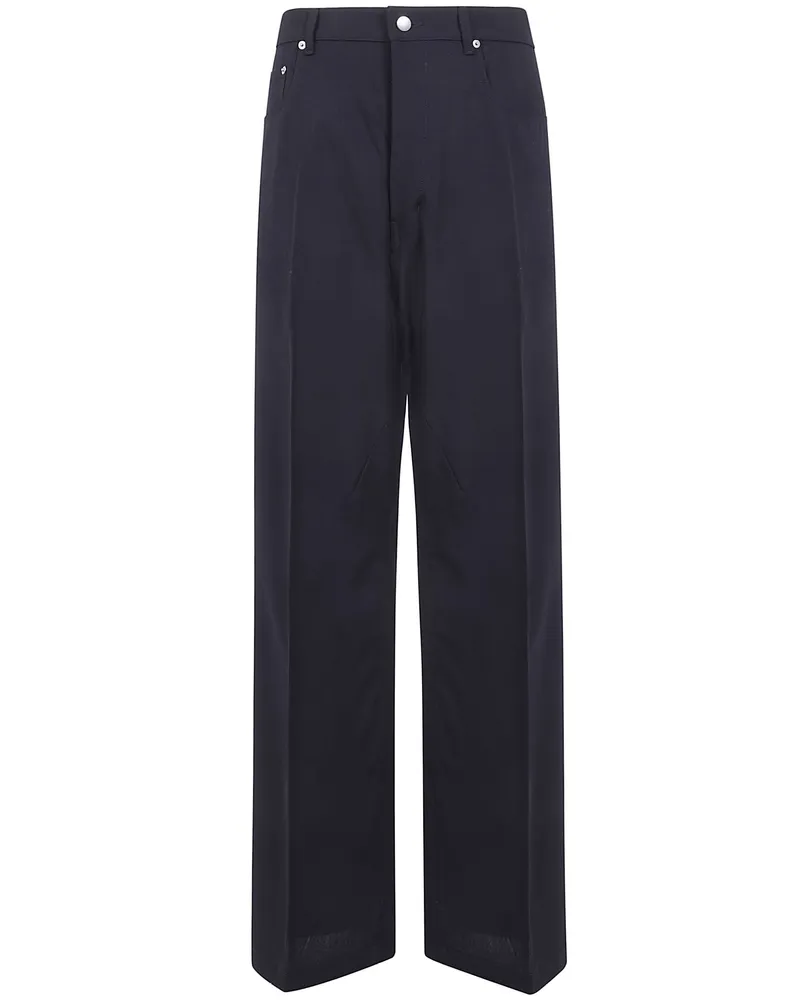 Rick Owens Geth Wide Leg Jeans Black