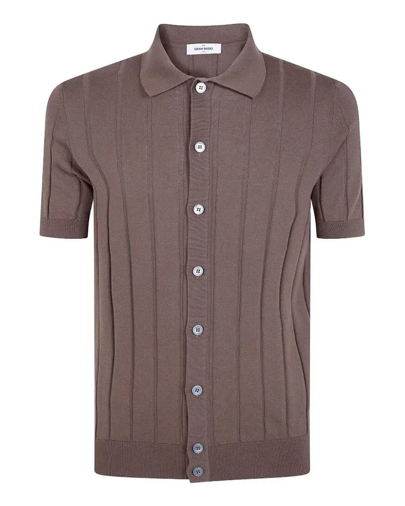 Gran Sasso Short Sleeves Shirt Brown