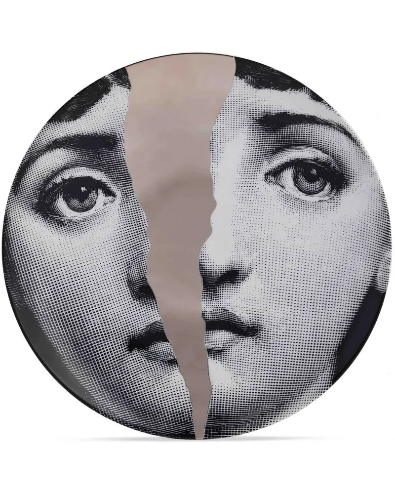 Fornasetti Theme And Variation Nr 10" Plate Metallic