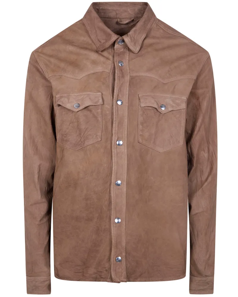 Giorgio Brato Texas Shirt Brown