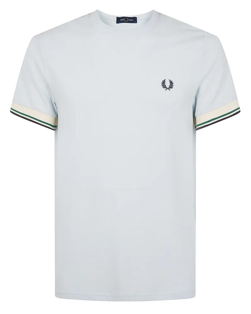 Fred Perry T-Shirt Manica Corta "Tipped Cuff White
