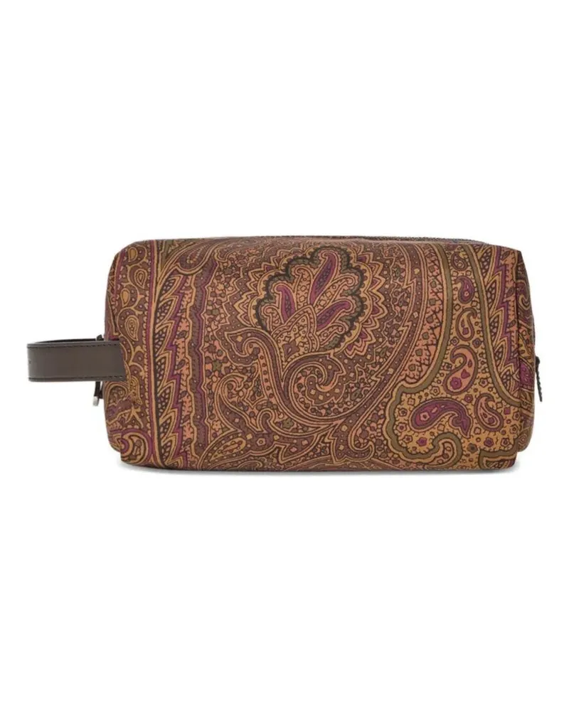 Etro Wash Bag Beige Beige