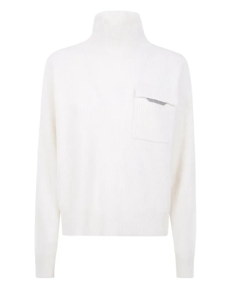 Brunello Cucinelli Cashmere Turtleneck Sweater Beige