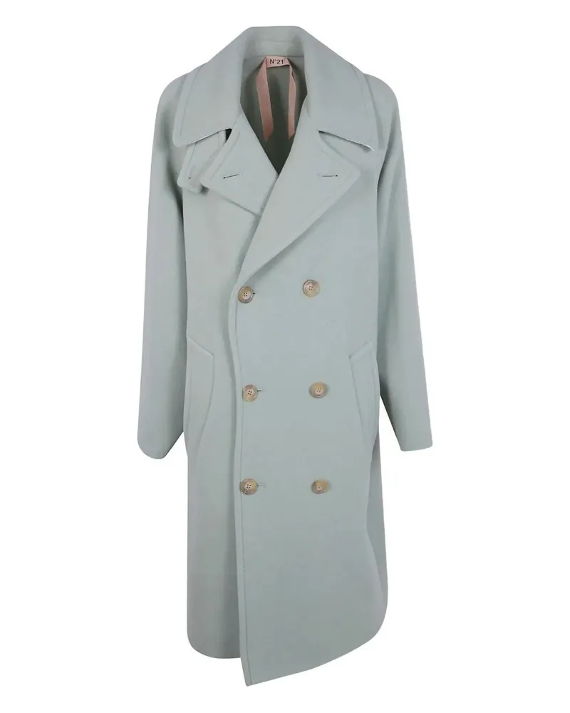 N° 21 Double Breasted Maxi Coat Green
